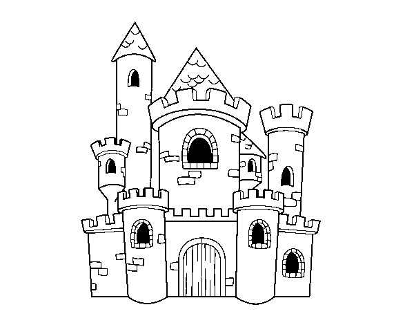Coloriage de Château de Conte pour Colorier