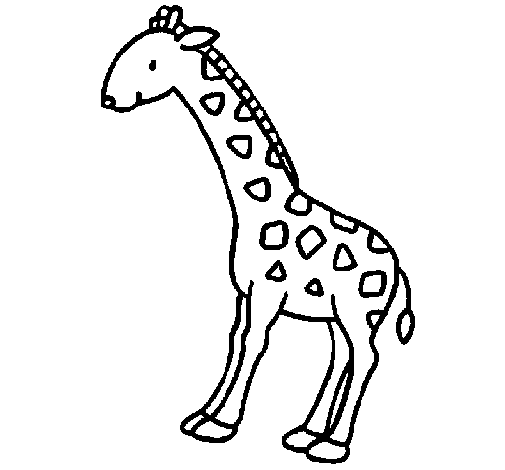 Coloriage de Girafe 2 pour Colorier