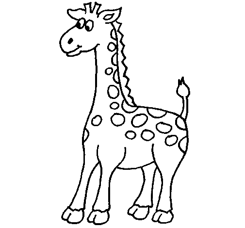 Coloriage de Girafe 4 pour Colorier