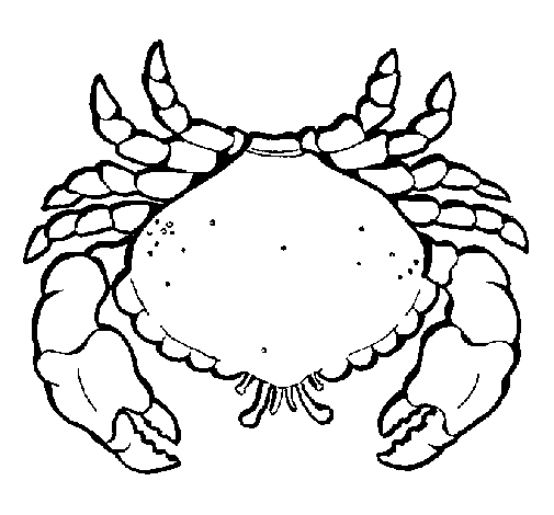 Coloriage de Grand crabe pour Colorier