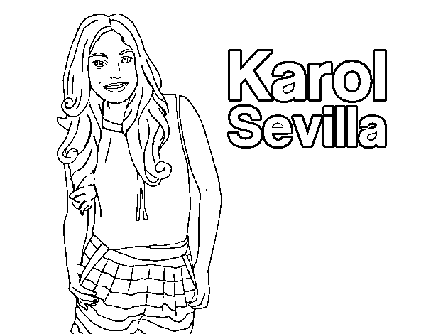 Coloriage de Karol Sevilla pour Colorier