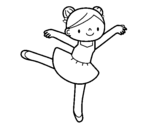 Dibujo de Petite fille danseuse