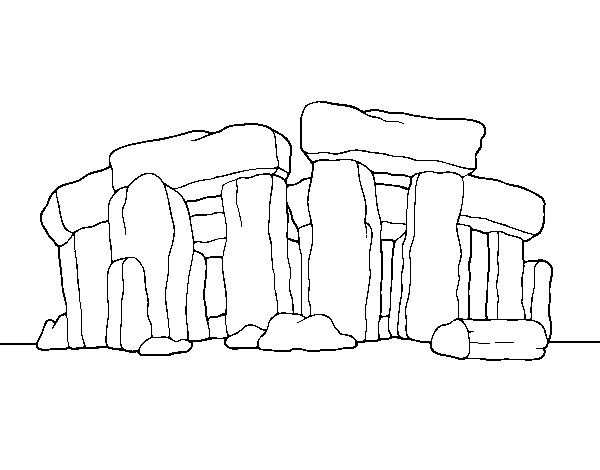 Coloriage de Stonehenge pour Colorier