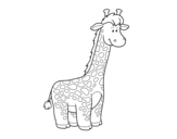<span class='hidden-xs'>Coloriage de </span>Une girafe africaine à colorier